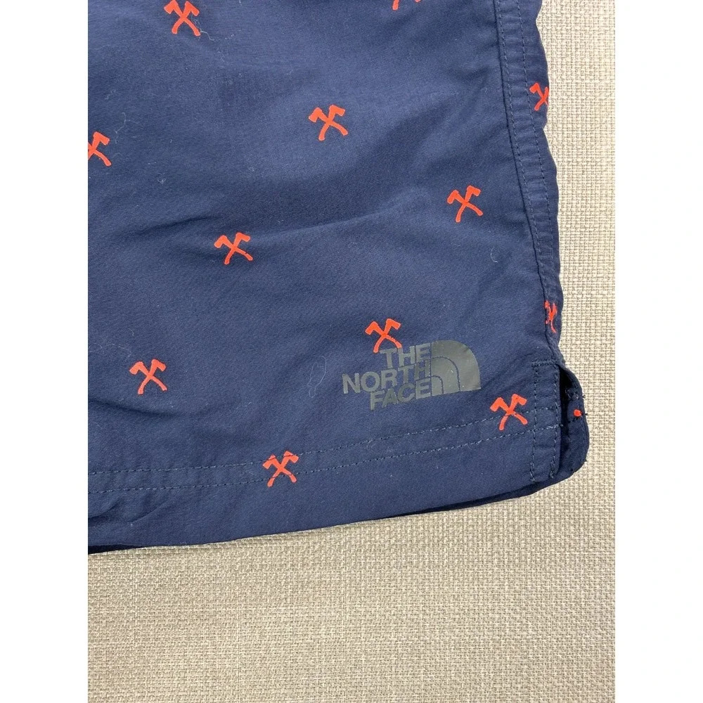The North Face Men's Pick Axe Navy Red Swimming Trunks Size XL